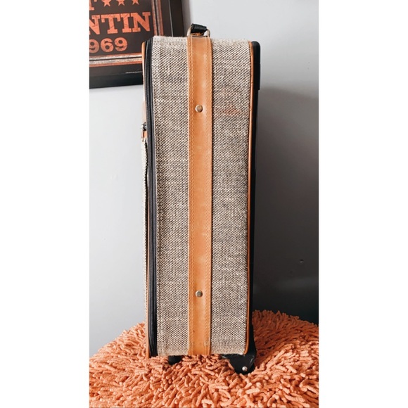 Vintage Fifth Avenue Tweed Luggage - Picture 1 of 4